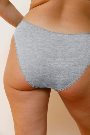 1 BRASSIÈRE + 1 CULOTTE - Gris Chiné