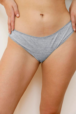 1 BRASSIÈRE + 1 CULOTTE - Gris Chiné