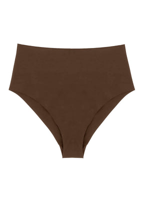 Culotte taille haute sans couture - Marron
