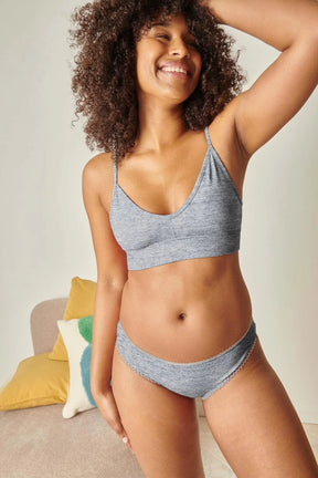 1 BRASSIÈRE + 1 CULOTTE - Gris Chiné