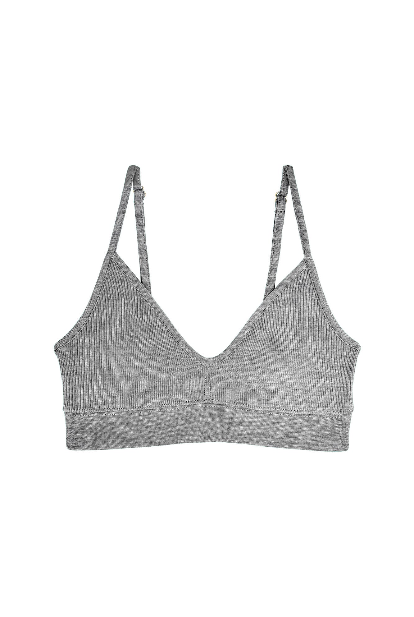 Brassière Coton BIO - Gris Chiné