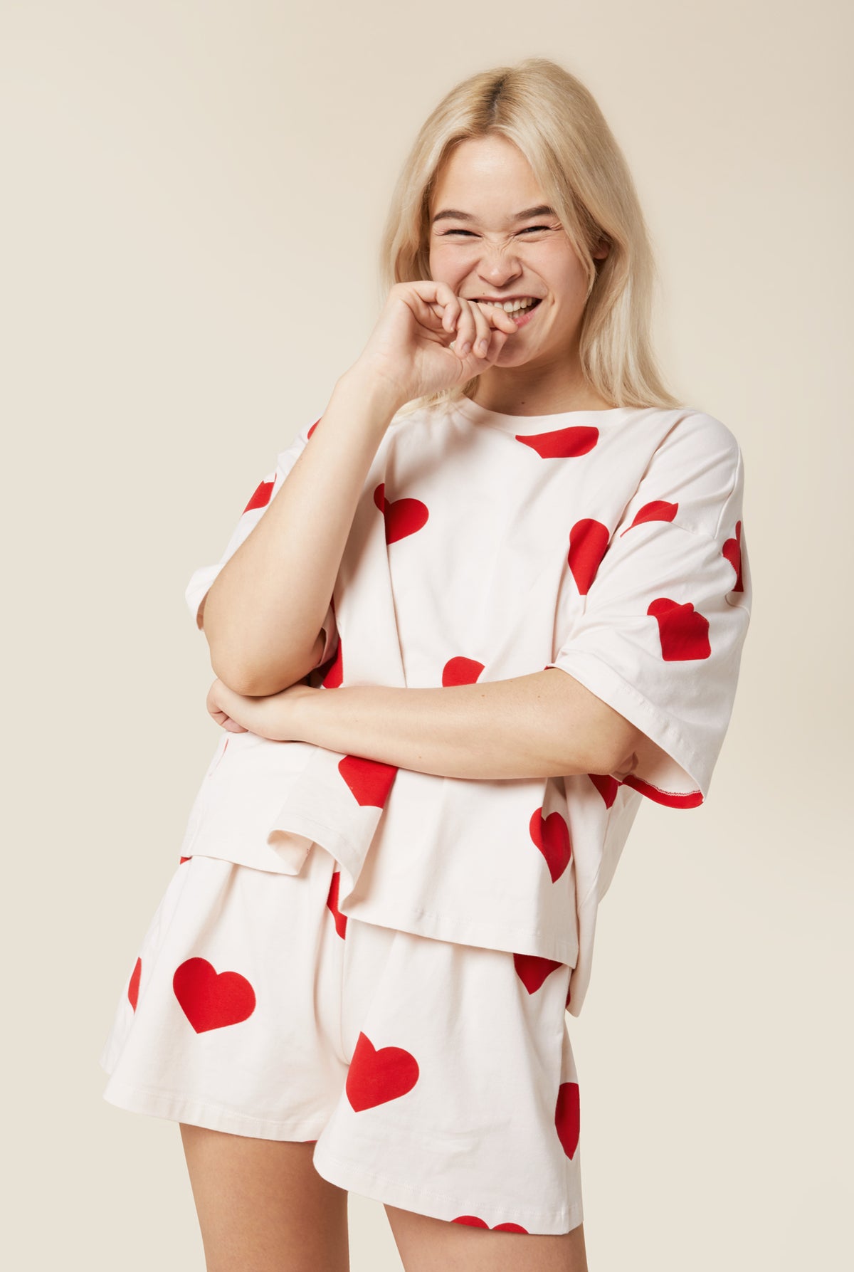 Mandy fait du 36 et porte du S*Pyjama coton BIO - Big Love - Pyjamas - We Are Jolies