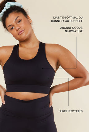 Brassière de sport - Pirate Black - Soldes bra sport - We Are Jolies